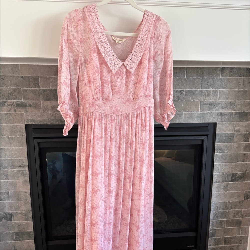 April Cornell Pink Maxi Dress